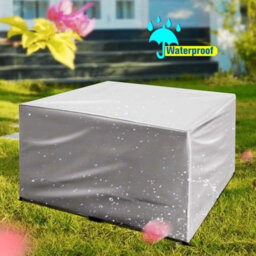 Rectangular Protective Cover For Garden Furniture, Made Of Polyester, Waterproof, Chairs Or Tables (240X240X90Cm) - thumbnail 5