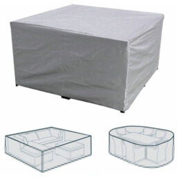 Rectangular Protective Cover For Garden Furniture, Made Of Polyester, Waterproof, Chairs Or Tables (240X240X90Cm) - thumbnail 1