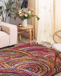 Beliani Rug Kozan Multicolour 160 X 230 Cm Cotton - thumbnail 2