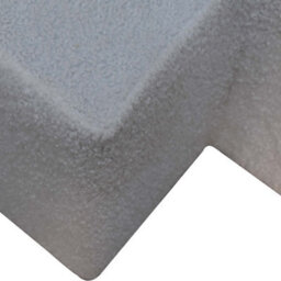 Wyld Haus Sarlat White Bouclé Twin Footstool - thumbnail 6