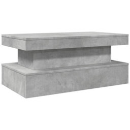 Vidaxl Coffee Table With Led Lights Concrete Grey 90X50X40 Cm - thumbnail 3