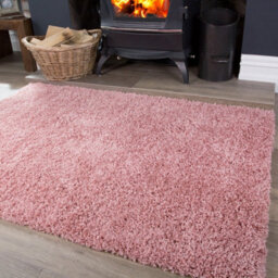 Loomed Soft Value Blush Pink Shaggy Area Rug 180X270Cm - thumbnail 1