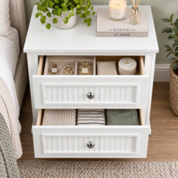 Home Treats Bedside Table With 2 Drawers Ripple Effect - thumbnail 7