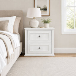 Home Treats Bedside Table With 2 Drawers Ripple Effect - thumbnail 2