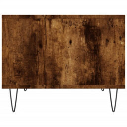 Berkfield Coffee Table Smoked Oak 60X50X40 Cm Engineered Wood - thumbnail 5