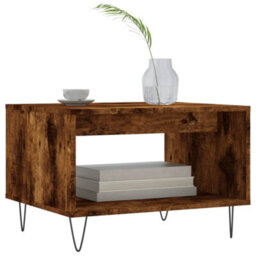 Berkfield Coffee Table Smoked Oak 60X50X40 Cm Engineered Wood - thumbnail 3