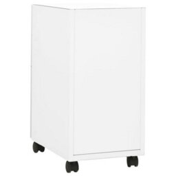Berkfield Mobile File Cabinet White 30X45X59 Cm Steel - thumbnail 4