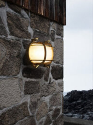 Nordlux Helford Outdoor Brass Wall Light Coastal/marine Safe Brass,mains - thumbnail 8
