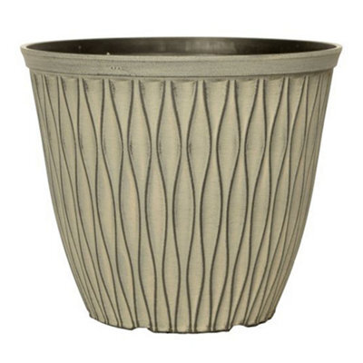You Garden Laval Planter In Ebony Grey 26Cm Container For Growing Plants - image 1