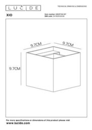 Lucide Xio Modern Up Down Wall Light - Led Dim. - G9 - 1X4W 2700K - Rust Brown - thumbnail 7