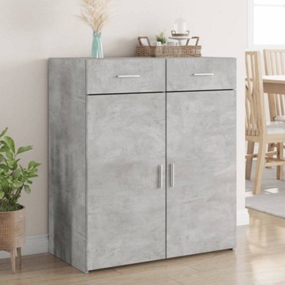 Berkfield Sideboard Concrete Grey 80X42.5X93 Cm Engineered Wood - image 1