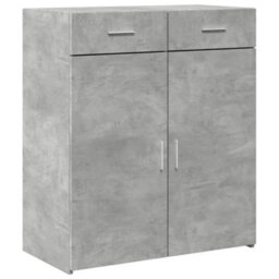 Berkfield Sideboard Concrete Grey 80X42.5X93 Cm Engineered Wood - thumbnail 2