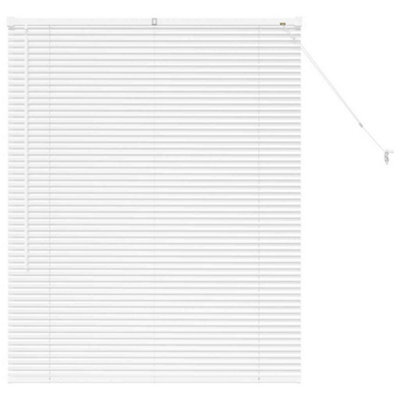 Berkfield Modern Window Blind With Curtains Manual White Aluminium