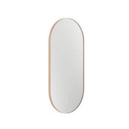 Royal Bathrooms Luton 450 X 900mm Brushed Bronze Backlit Led Illuminated Framed Mirror With Demister Pad & Touch Sensor - Capsule - thumbnail 5