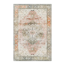 Decoranddecor Area Rugs, Living Room Rugs, Washable Rugs, 160X230Cm, Non-Slip, Pet Friendly, Low Pile, Traditional Rug - Novera - thumbnail 7