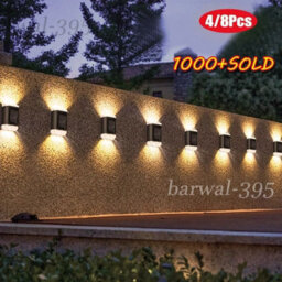 10Pack Solar Led Wall Fence Lights Outdoor - thumbnail 5