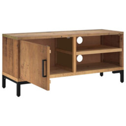 Vidaxl Tv Cabinet Brown 90X30X40 Cm Solid Pinewood - thumbnail 4