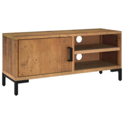 Vidaxl Tv Cabinet Brown 90X30X40 Cm Solid Pinewood - thumbnail 2