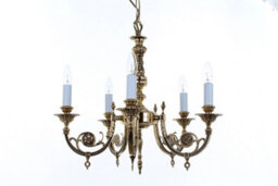Luminosa Lighting Luminosa Chelsea Polished Brass 5 Arm Chandelier - thumbnail 2
