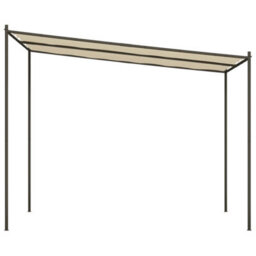 Walplus Gazebo Beige 3X3 M 180 G/ma Fabric And Steel - thumbnail 4