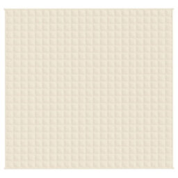 Walplus Weighted Blanket Light Cream 220X230 Cm King 11 Kg Fabric - thumbnail 3