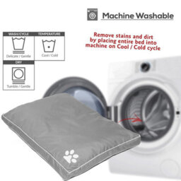 istyle mode Super Soft Cosy Grey Extra-Large Dog Beds Cushion Water Resistant Mattresses Washable Zipped Cover With Cushion - thumbnail 7