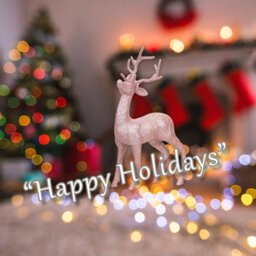 Christmas Tree Decoration Glitter Reindeer Ornament X 1 26Cm Rose Gold - thumbnail 4