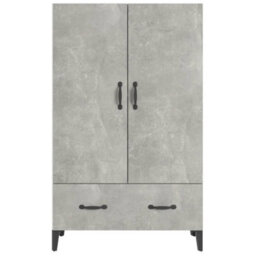 Berkfield Highboard Concrete Grey 70X31X115 Cm Engineered Wood - thumbnail 5