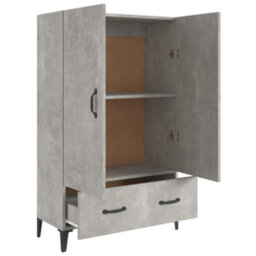 Berkfield Highboard Concrete Grey 70X31X115 Cm Engineered Wood - thumbnail 7