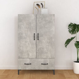Berkfield Highboard Concrete Grey 70X31X115 Cm Engineered Wood - thumbnail 1