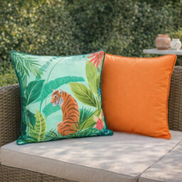 Peggy Wilkins Water Resistant Outdoor Garden Cushion Nepal Green - thumbnail 2