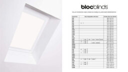 Bloc Blinds White Blackout Blind For Velux Roof Window Size   P04, White Frames - thumbnail 4