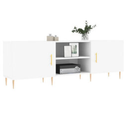 Berkfield Tv Cabinet White 150X30X50 Cm Engineered Wood - thumbnail 3