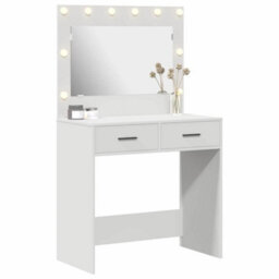 Walplus Dressing Table White 78.5 X 41 X 135 Cm Engineered Wood - thumbnail 3