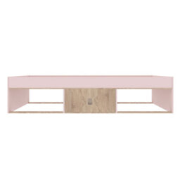Kidsaw Low Cabin Pink/pink/oak Bed Single 3Ft, Sturdy Frame, All Ages - thumbnail 4
