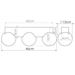 Luminosa Lighting Luminosa Bulbo Globe Ceiling Light Natural Wood, White 3X G9 - thumbnail 8