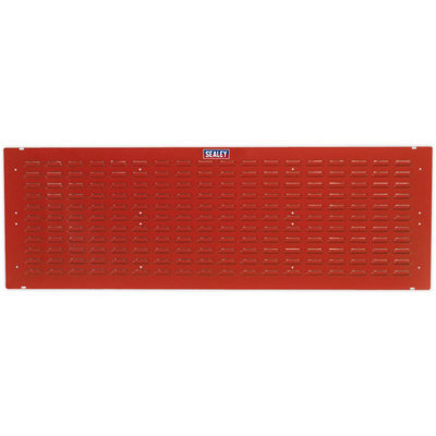 2 Pack Red Louvre Wall Mounted Storage Bin Panels - 1500 X 500mm Heavy Duty - image 1