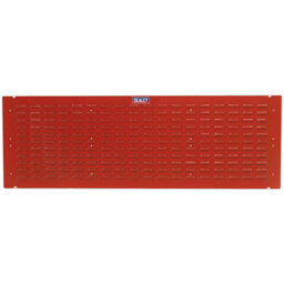 2 Pack Red Louvre Wall Mounted Storage Bin Panels - 1500 X 500mm Heavy Duty - thumbnail 4