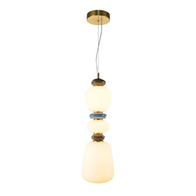 Luminosa Lighting Luminosa Evans 58Cm Slim Pendant Ceiling Light Gold 3000K Warm White - image 1