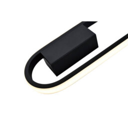 Happy Homewares Modern Feature Style Led Wall Lighting Fitting In Matte Black Metal - thumbnail 3