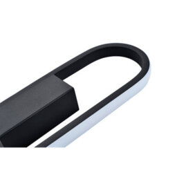 Happy Homewares Modern Feature Style Led Wall Lighting Fitting In Matte Black Metal - thumbnail 4