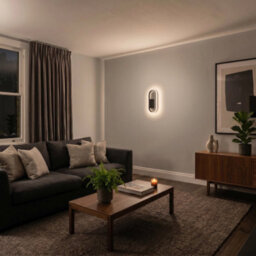 Happy Homewares Modern Feature Style Led Wall Lighting Fitting In Matte Black Metal - thumbnail 5