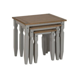 Nest Of Tables Grey Wax Piccolo Solid Pine 3 Living By - thumbnail 4