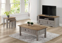 Nest Of Tables Grey Wax Piccolo Solid Pine 3 Living By - thumbnail 6