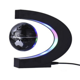 Magnetic Levitation Floating Globe With Led Light World Map Desk Display Uk Plug - thumbnail 4