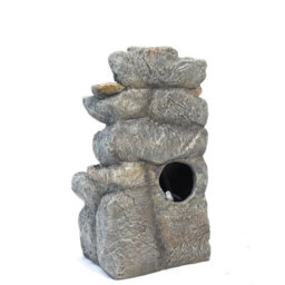 Living And Home Waterfall Solar-Powered Outdoor Led Resin Fountain Water Feature 49 Cm H - thumbnail 8