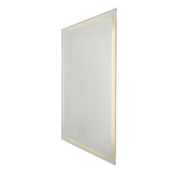 Litecraft Dux 25 Watt Rectangle Bathroom Mirror With Touch Demist - Silver - thumbnail 2