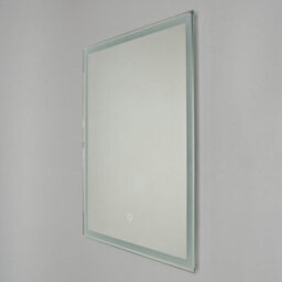 Litecraft Dux 25 Watt Rectangle Bathroom Mirror With Touch Demist - Silver - thumbnail 4