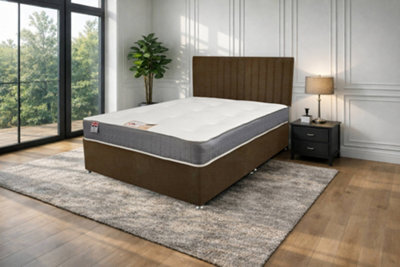 "Knight Sleep Emily Mink Naples 2Ft6 Bed Set With Orthopaedic Mattress, No Drawers & 24""headboard - Small Single" - image 1