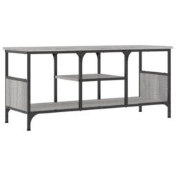 Walplus Tv Cabinet Grey Sonoma 100X35X45 Cm Engineered Wood&iron - thumbnail 2